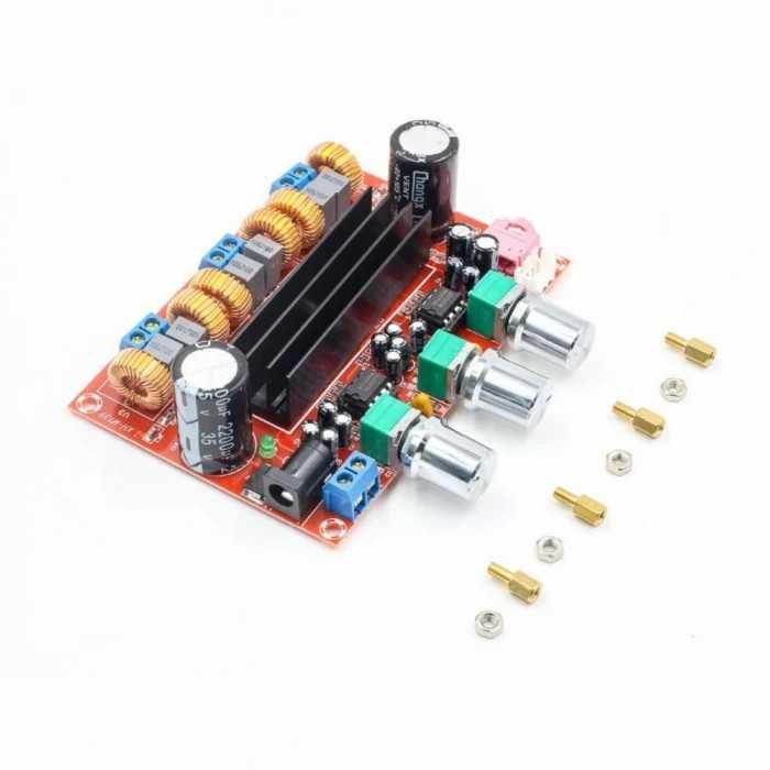 Kit amplificator stereo 2.1 clasa D 2x50w+100w tpa3116d2 subwoofer