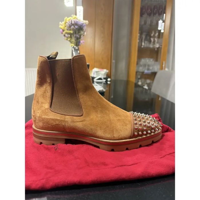 Ghete Louboutin 42 brown maro