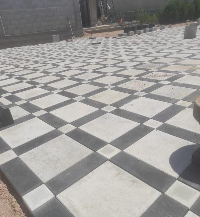 Укладка брусчатки