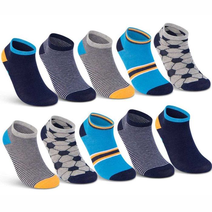 Комплект от 5 чифта комфортни и цветни памучни детски чорапи"