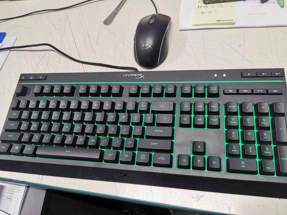 Геймърска клавиатура hyper alloy core rgb+  мишка  pulsefire surge hy