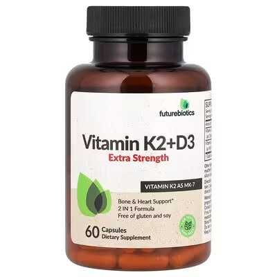 Futurebiotics, Vitamin D3+k2 10000 me, Витамин Д3+К2 10000 доза