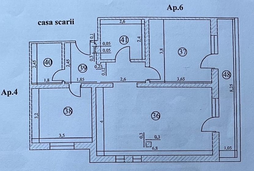Apartament 3 camere decomandat, bloc nou 2025, 71 mp + balcon, Strada Șincai, Etaj 1