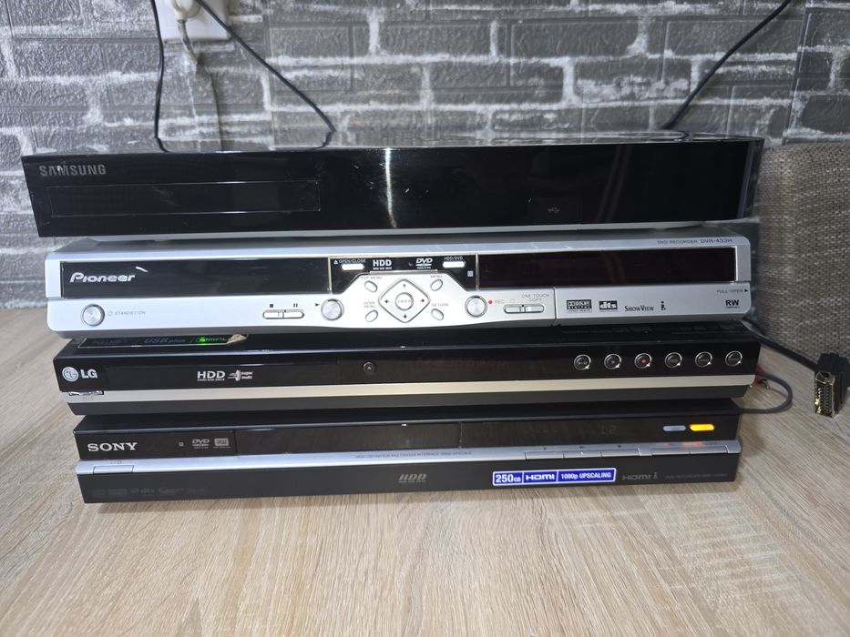Lot 5 aparate Media: DVD Recorder +HDD. LG  Pioneer Samsung  Sony Panasonic