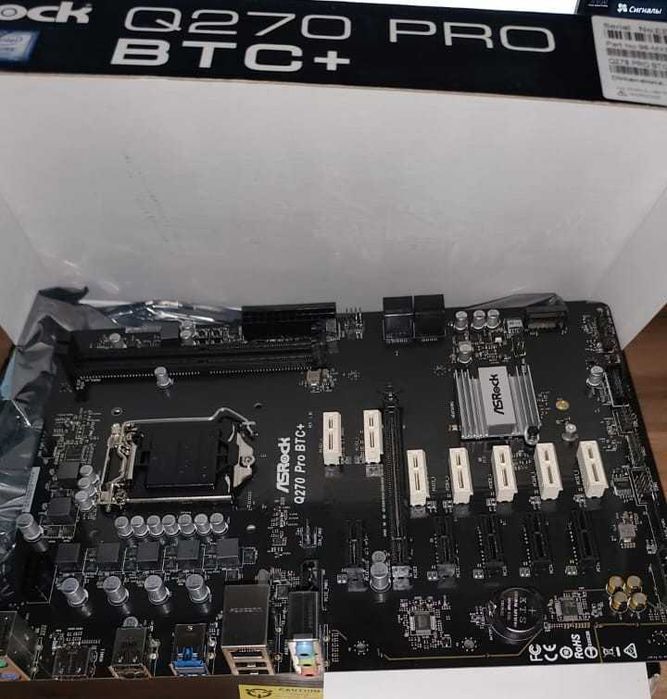 Материнская плата ASRock Q270 PRO BTC+