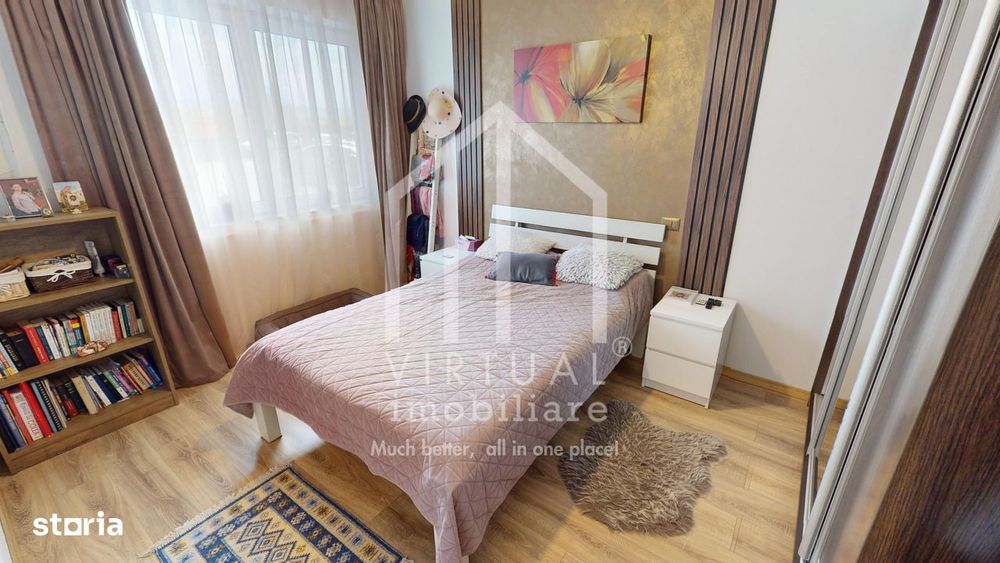 Apartament cu 3 camere, 51mp utili, curte 85mp, loc de parcare