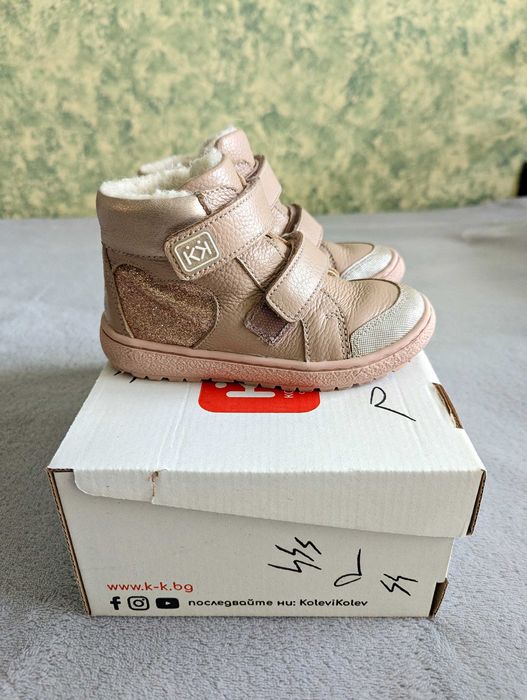 Детски боти КК в пудрено розово | №25/15.8 см | Като нови