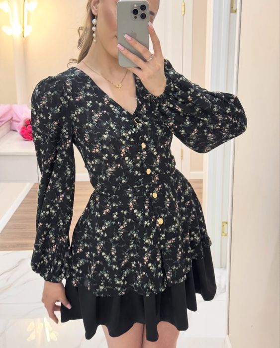 Платье цветочное