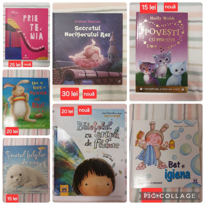 Carti pentru copii noi si in stare foarte bună