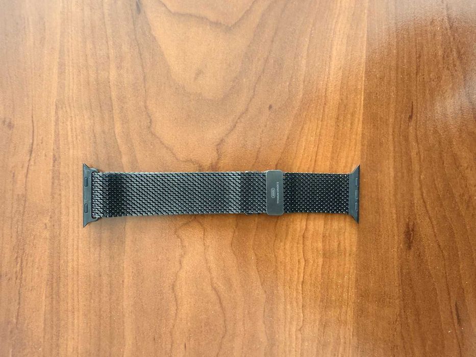 Curea Apple Watch Ultra Titanium Milanese Loop Black 49mm L Originala