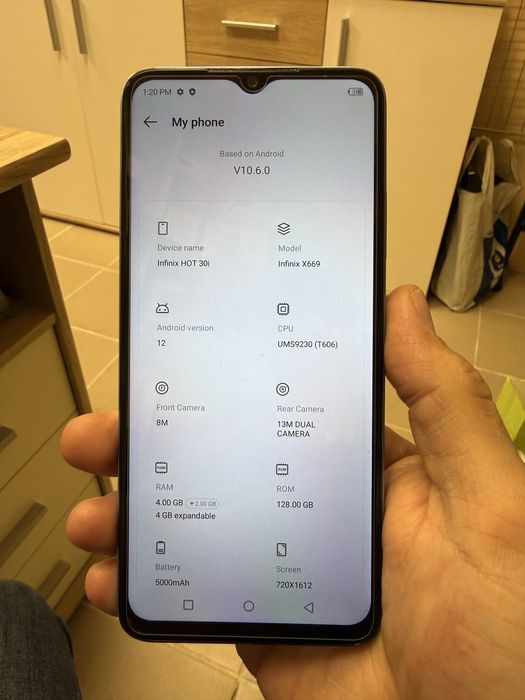 Infinix Hot 30i 4+2/128gb