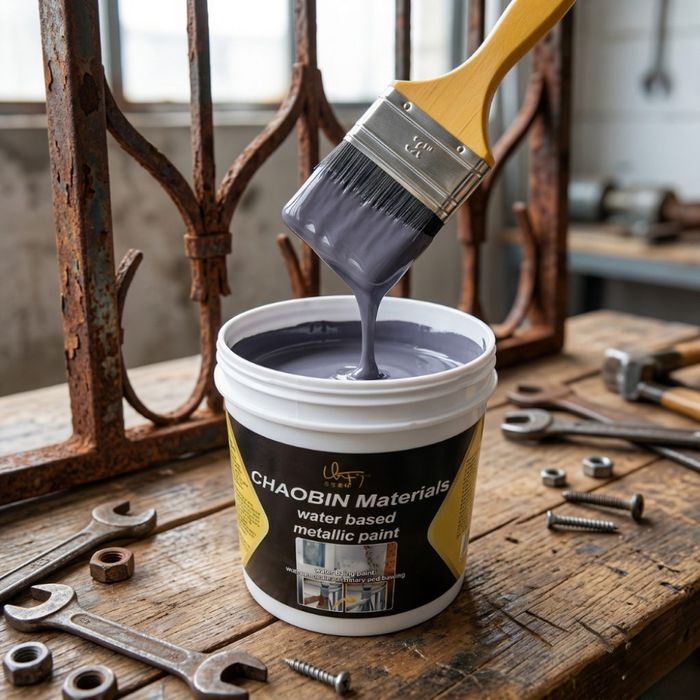 Водоустойчива метална боя за бързо премахване на ръжда - кремообразна