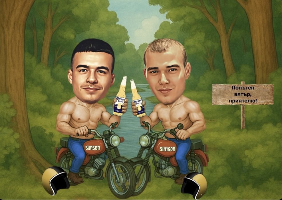 Дигитални карикатури по снимка