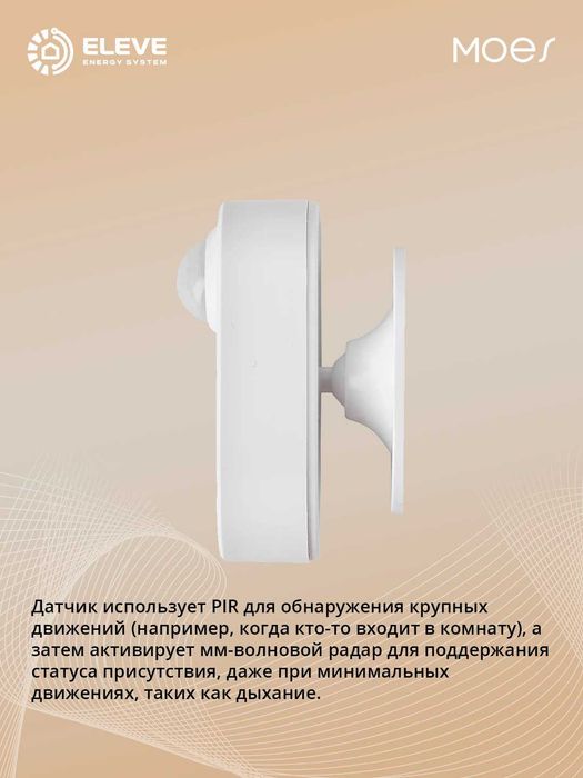 Умный датчик присутствия Moes Zigbee | ZSS-HP05-A-MS