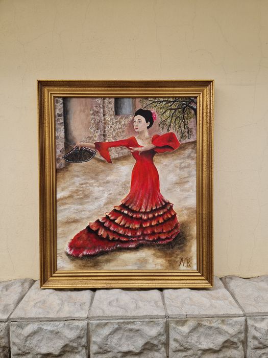 Красива майсторска картина масло върху платно