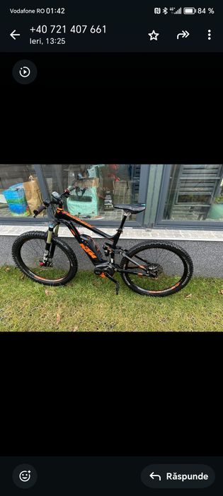 Bicicleta electrica cube ktm 2020 full suspensii full fox