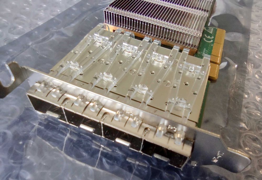 X520-DA4 LP Silicom PE310G4SPI9L 10Gb QP Мрежов Адаптер Intel 82599ES