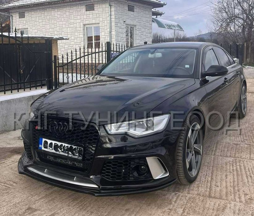 Преден лип спойлер за ауди а6 ц7 рс6  / Audi A6 C7 Lip Spoiler RS6