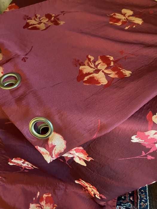 Superb set draperii-brand de lux-jacquard nobil cu țesatură mătase-Franta