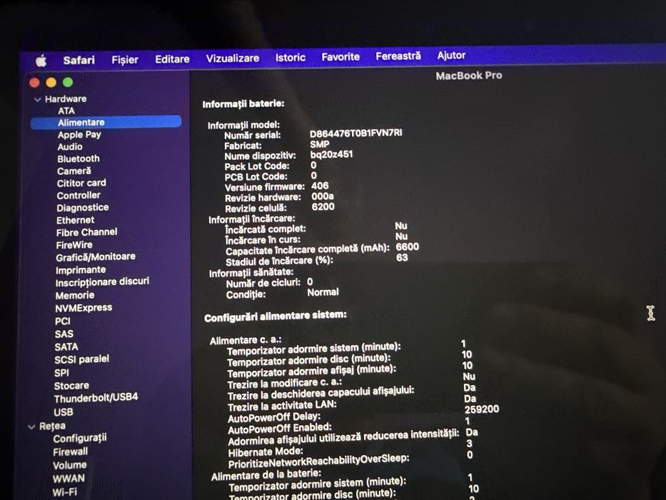 Laptop Apple Macbook Pro 13 i7 16gb ssd 512 baterie noua