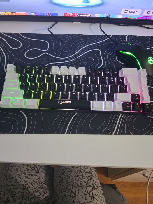 Мишка и клавиатура HXSJ с подложка