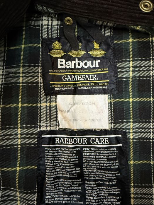 Винтажный Barbour gamefair