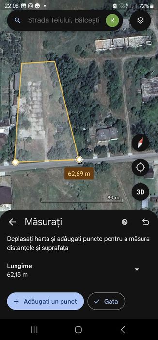 Teren intravilan Bălcești