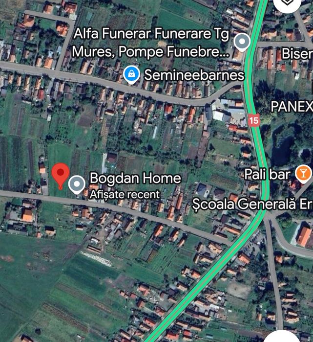 Teren intravilan Ernei 4 parcele x 600 m2 Asfalt, Toate utilitatile