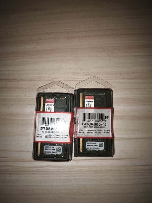 2 × 16 GB DDR5 RAM за лаптоп – Kingston 5600 MHz (общо 32 GB)