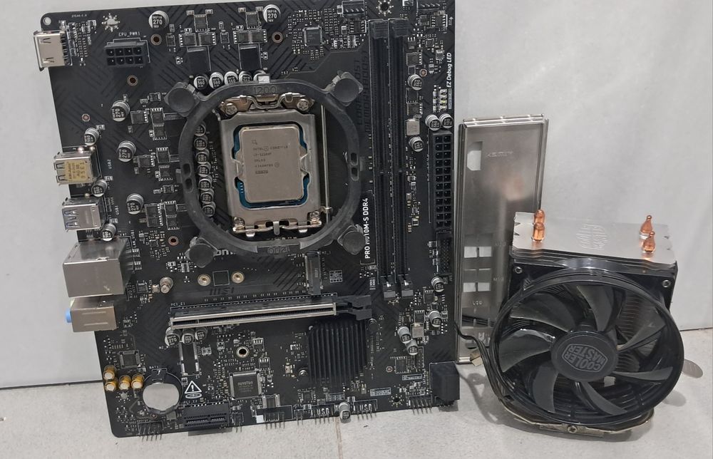 Процессор H610 × 12100 f i3 msi gigabyte colorfull + 12100f  i3