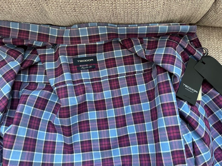 Риза с дълъг ръкав Teodor L Regular fit