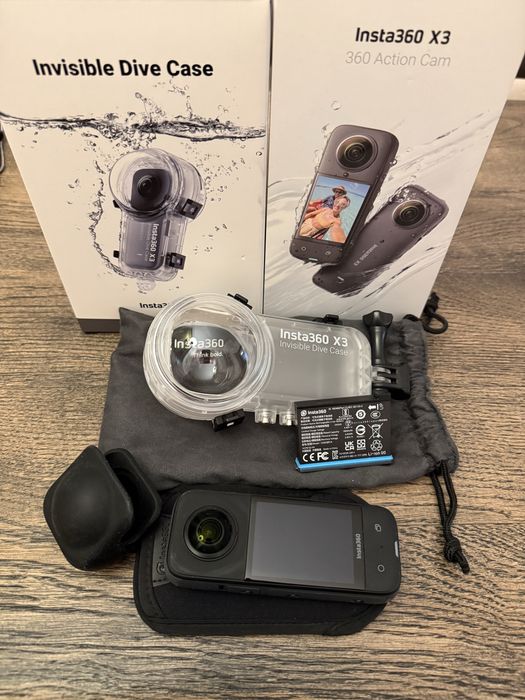 Insta 360 x3 + Dive case