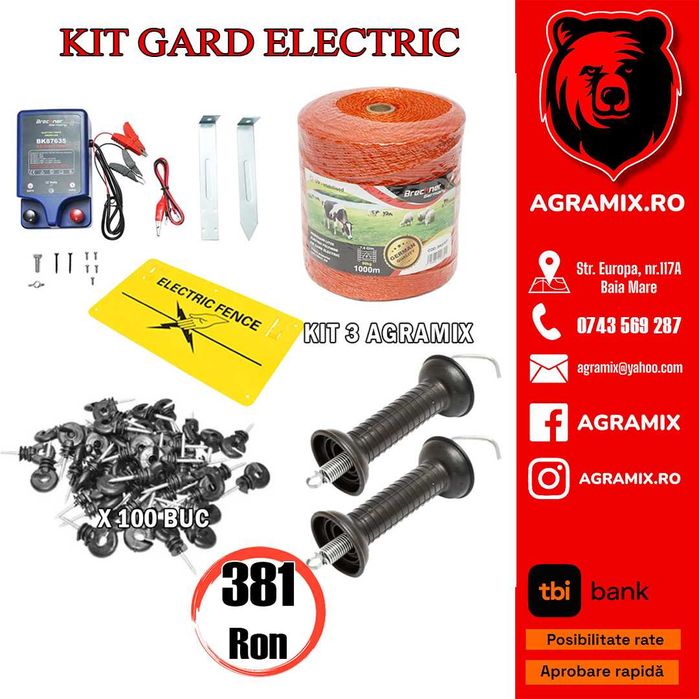 Seturi accesorii gard electric Breckner Germany, noi Agramix