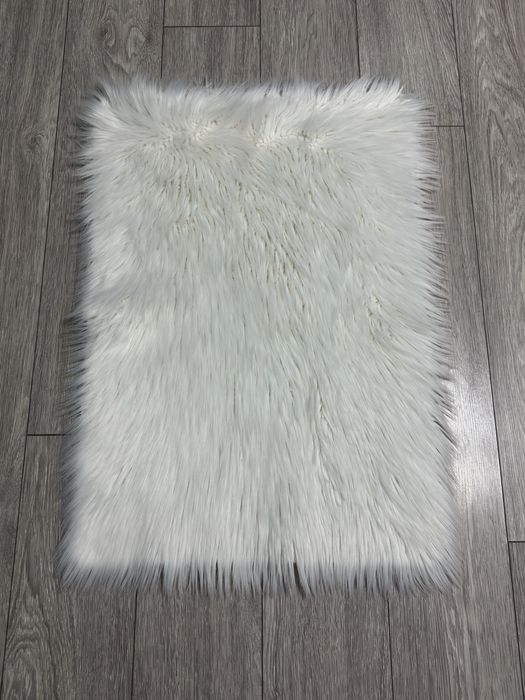 Covor Din Blana Alb
