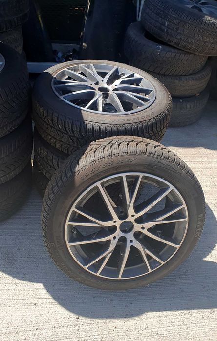 Roti BMW, jante originale aliaj 17' anvelope iarna Pirelli 195 55 R17