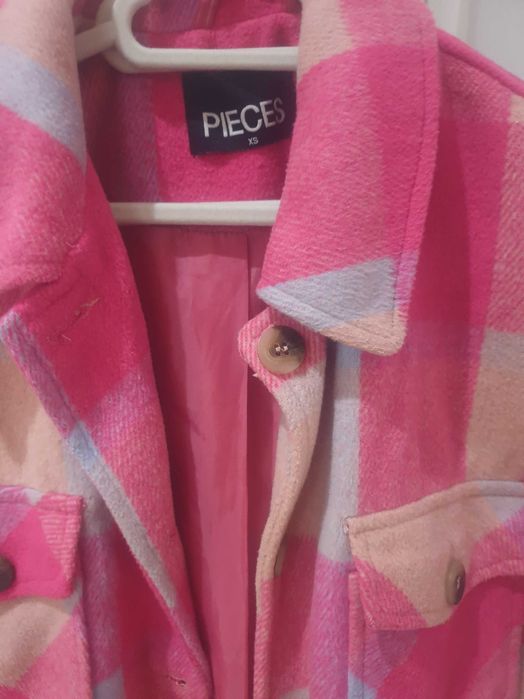 Дамско палто розово