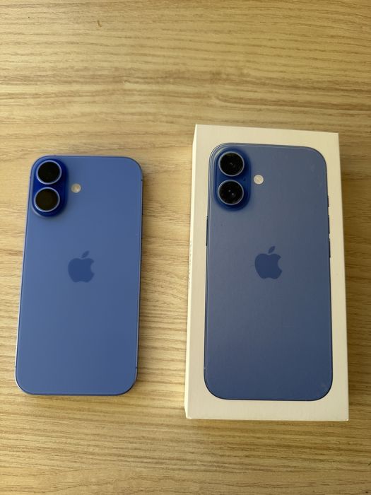Telefon mobil Apple iPhone 16, 128GB, 5G, Ultramarine