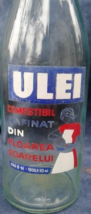 Rara-Sticla ulei anii 60-62