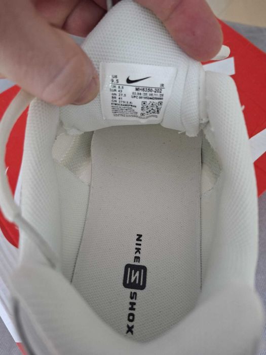 Vand adidasi Sneakers Nike Shox Ride 2 White/Black – Noi, Nepurtați – Mărimea 43 EU / US 9.5