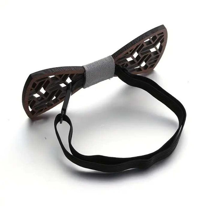 Дървена папионка аксесоар за мъж дете - 11 модела с подаръчна кутия