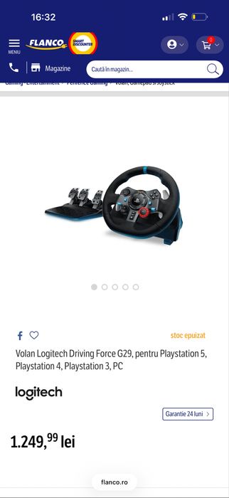 Volan Logitech Driving Force G29