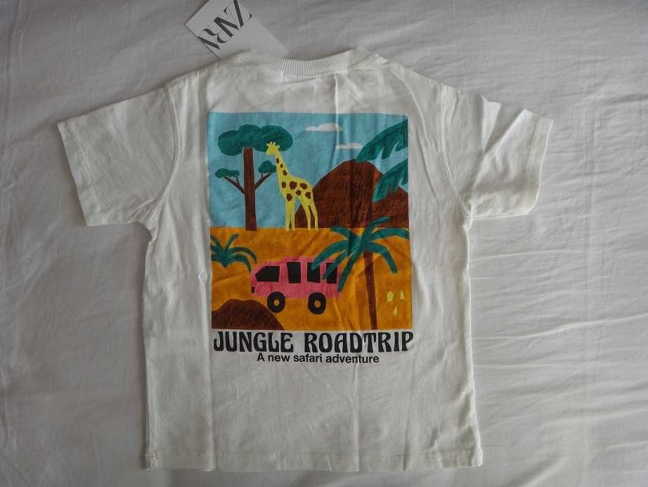 Нови тениска и блуза ZARA размер 98 с къс и дълъг ръкав