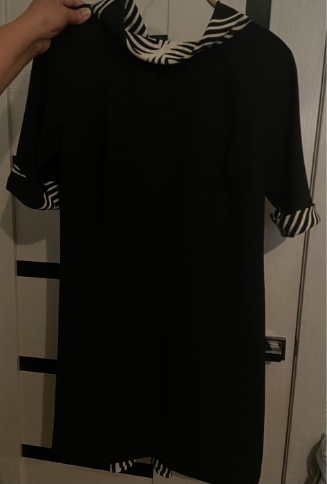 Платье черное трапеция