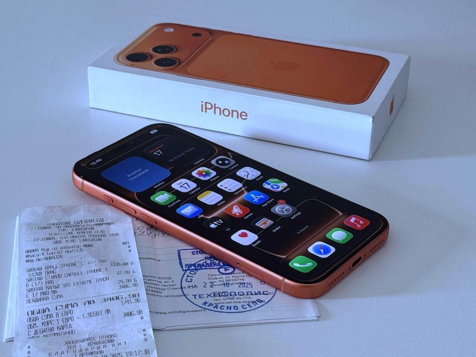 Бартер! iPhone 17 Pro Max 512GB Cosmic Orange (Оранжев)