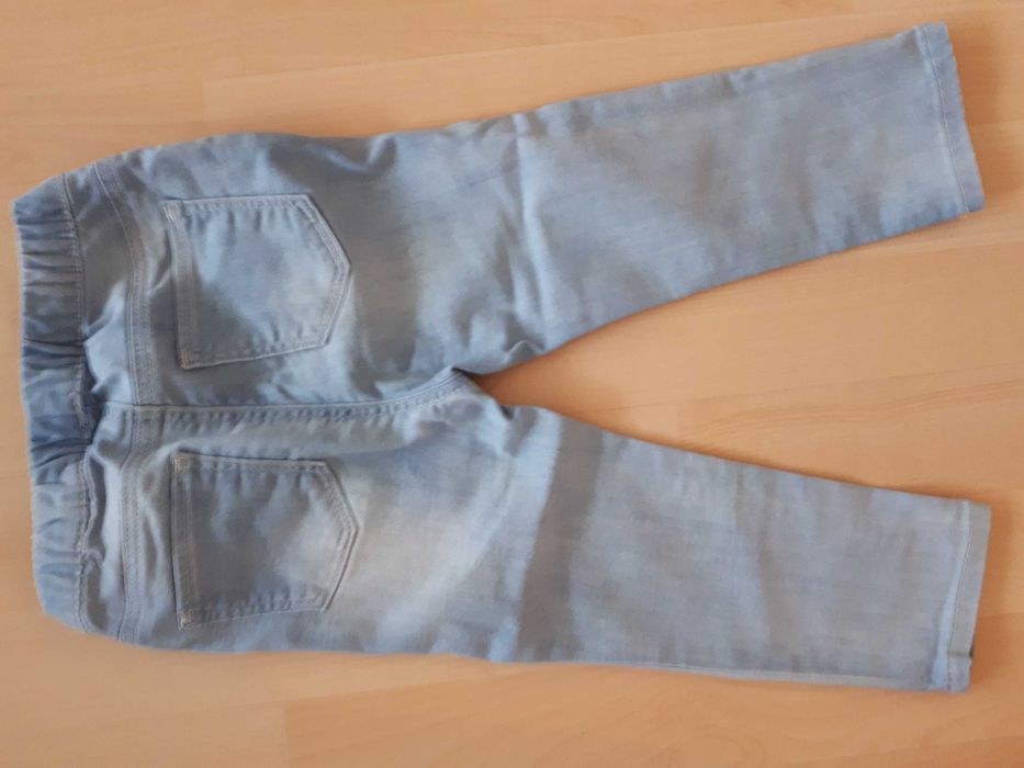 Детски летни дънки  H&M, 86 размер, светло сини, памучни