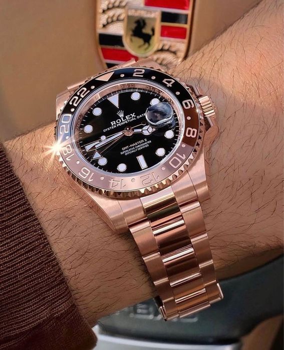 Rolex gmt - master ll roze
