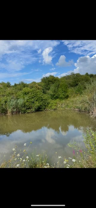 Vand teren in comuna schitu duca cu iaz de peste si salcami