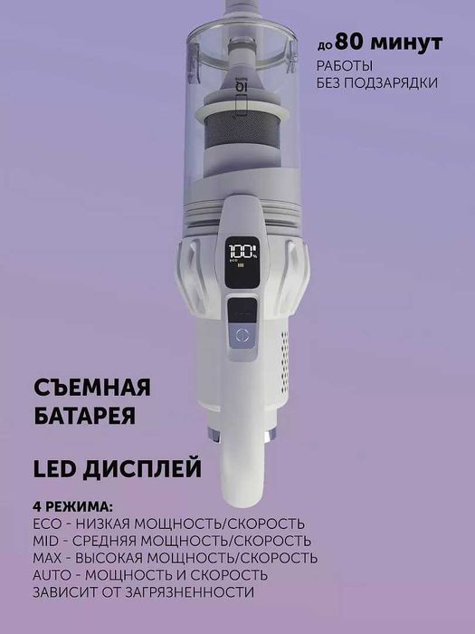 Вертикальный пылесос Polaris PVCS 4070 Wi-Fi IQ Home