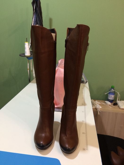 Сапоги зимние кожаные