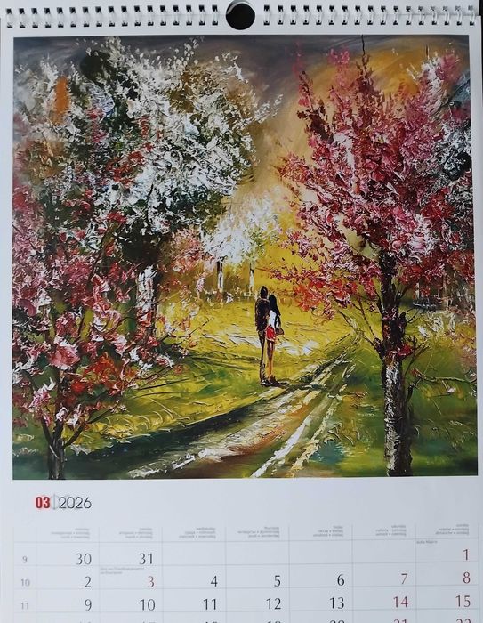Луксозен календар ЖИВОПИС Павел Митков 2026